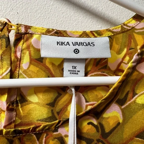 Kika Vargas Yellow Puff Sleeve Sundress - Picture 3 of 5